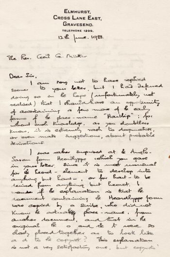 Jessup letter number one